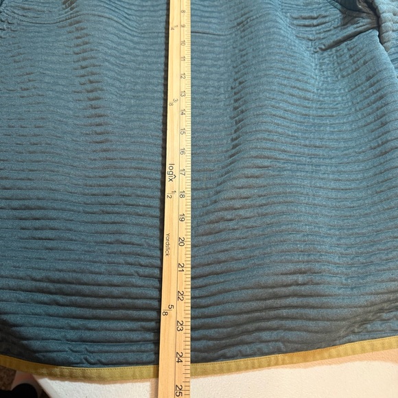 L.L. Bean Men's textured fleece quarter snap pullover green LARGE - Picture 6 of 6